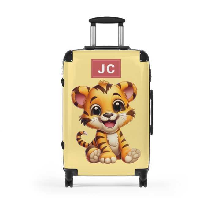 Custom Little Tiger Suitcase - Personalized kids' luggage featuring a charming tiger design, perfect for young adventurers.