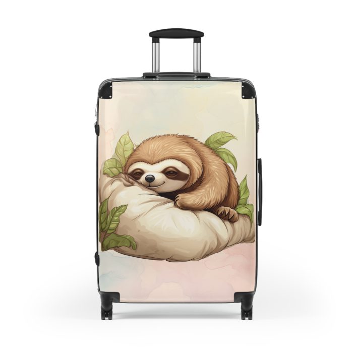 Whimsical Cute Sloth suitcase, a durable and adorable travel companion. Crafted with cute sloth designs, it's perfect for enthusiasts on the go.