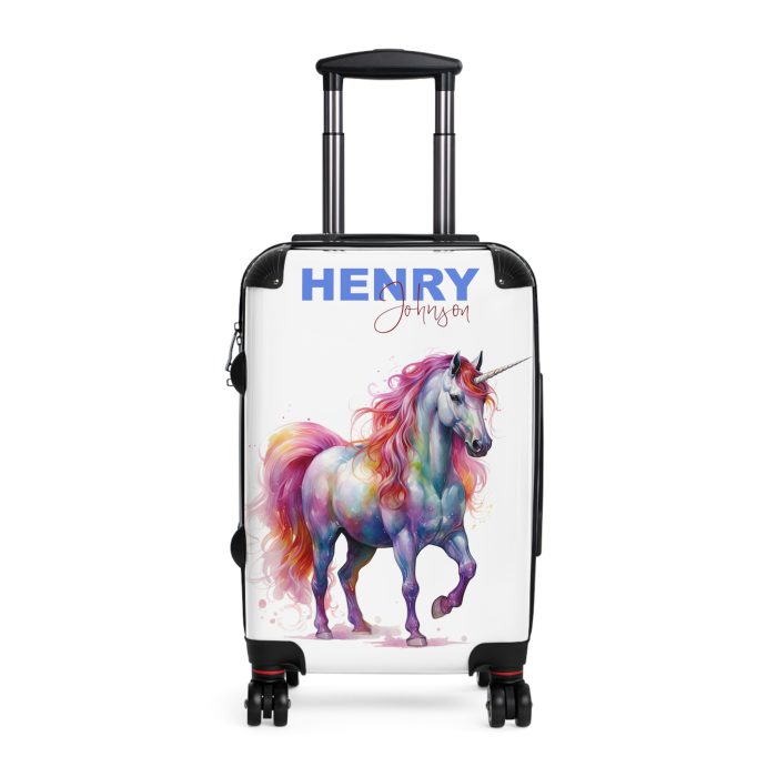 Custom Whimsical Unicorn Suitcase - Your personalized portal to whimsy and magic.