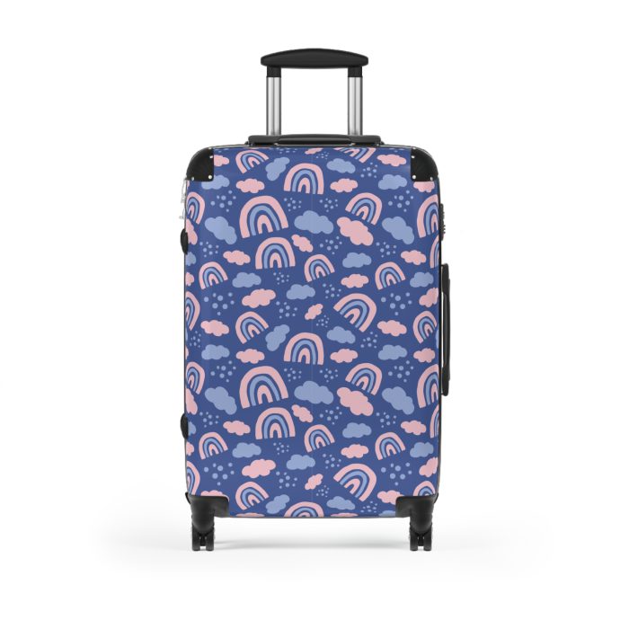 Enchanting rainbow unicorn suitcase, perfect for unicorn enthusiasts. Vibrant design and durable build make it a magical and practical travel companion.