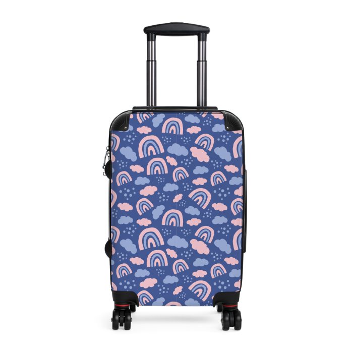 Enchanting rainbow unicorn suitcase, perfect for unicorn enthusiasts. Vibrant design and durable build make it a magical and practical travel companion.