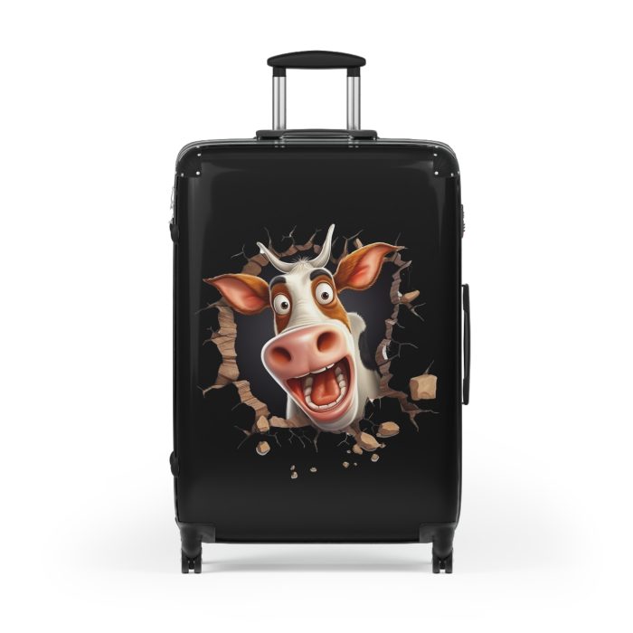 Highland Cow Suitcase - A stylish luggage featuring a charming cow design, perfect for travelers who want to bring a touch of whimsy to their journeys.