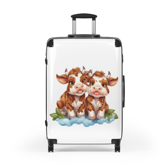 Highland Cow Suitcase - A stylish luggage featuring a charming cow design, perfect for travelers who want to bring a touch of whimsy to their journeys.