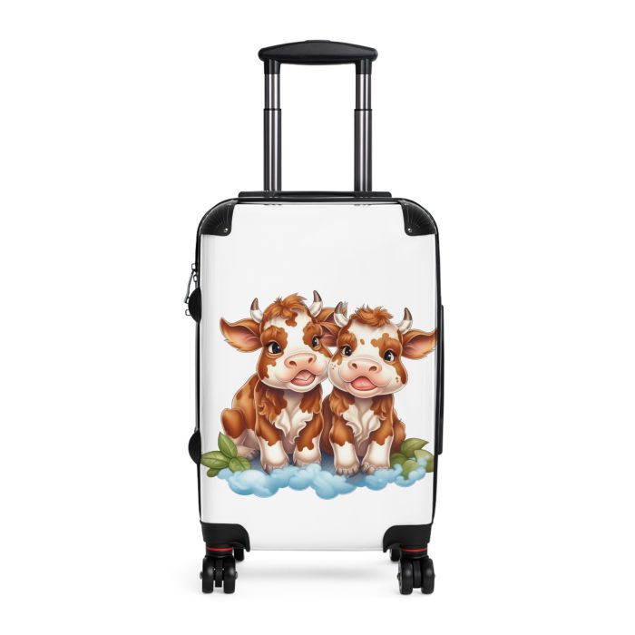 Highland Cow Suitcase - A stylish luggage featuring a charming cow design, perfect for travelers who want to bring a touch of whimsy to their journeys.