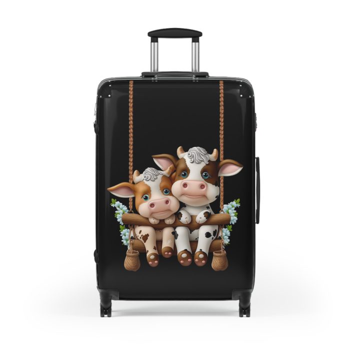 Highland Cow Suitcase - A stylish luggage featuring a charming cow design, perfect for travelers who want to bring a touch of whimsy to their journeys.