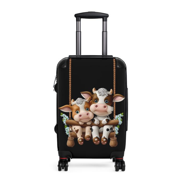 Highland Cow Suitcase - A stylish luggage featuring a charming cow design, perfect for travelers who want to bring a touch of whimsy to their journeys.