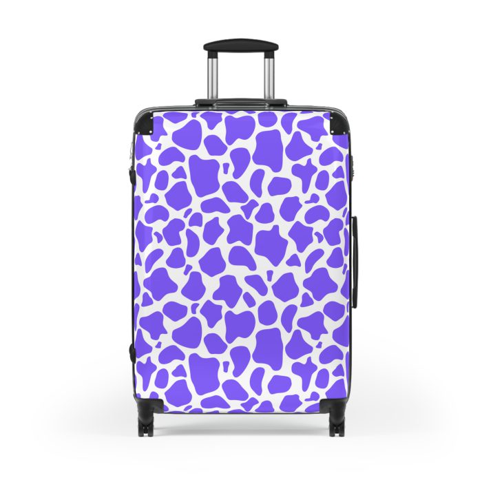 Cow Print Suitcase - A stylish luggage featuring a chic cow print design, perfect for travelers who want to add a touch of luxury to their journeys.