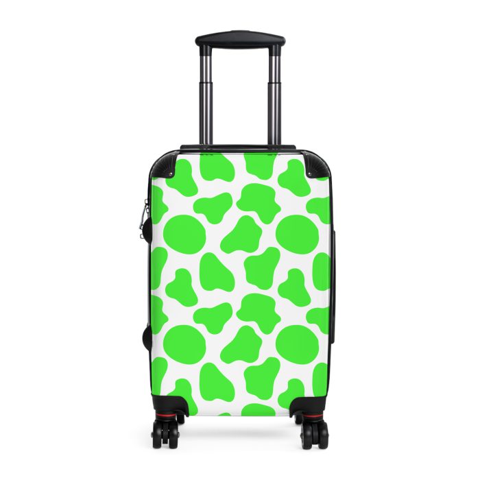 Cow Print Suitcase - A stylish luggage featuring a chic cow print design, perfect for travelers who want to add a touch of luxury to their journeys.