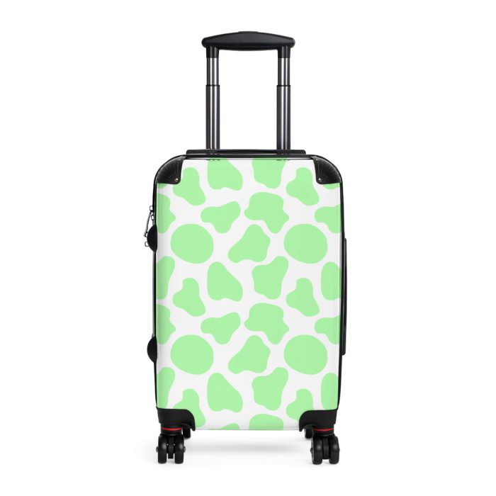 Cow Print Suitcase - A stylish luggage featuring a chic cow print design, perfect for travelers who want to add a touch of luxury to their journeys.