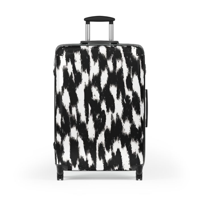 Cowhide Suitcase - A stylish luggage featuring a chic cowhide design, perfect for travelers who want to add a touch of luxury to their journeys