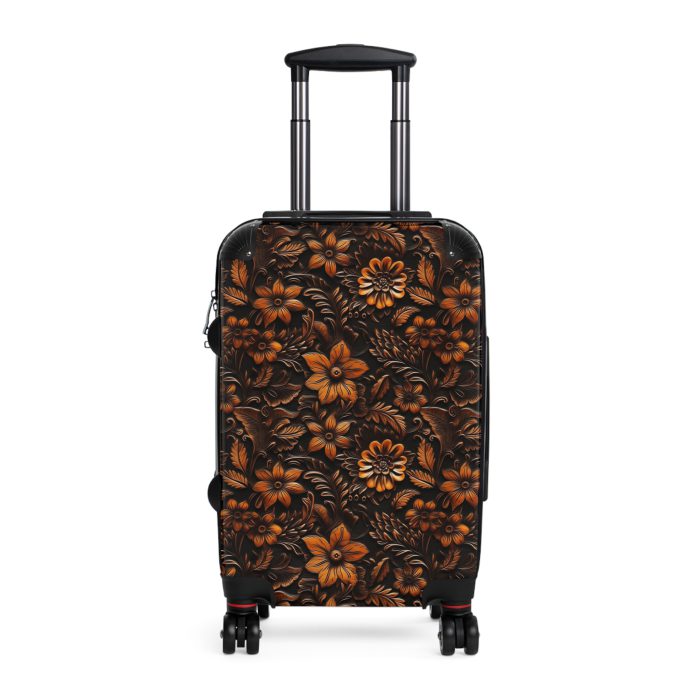 Western Floral Suitcase - A stylish and durable travel essential featuring a captivating western floral design for the modern traveler.