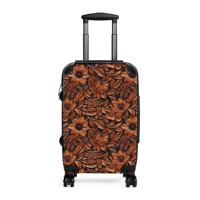 Western Floral Suitcase - A stylish and durable travel essential featuring a captivating western floral design for the modern traveler.