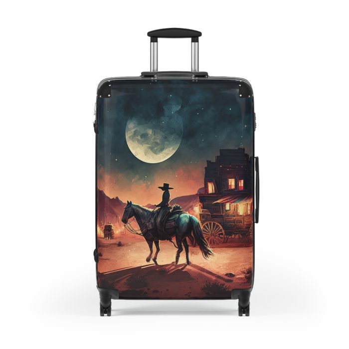 Retro Western Suitcase - A blend of vintage flair and modern functionality, making your travels both stylish and practical.