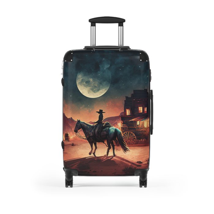 Retro Western Suitcase - A blend of vintage flair and modern functionality, making your travels both stylish and practical.