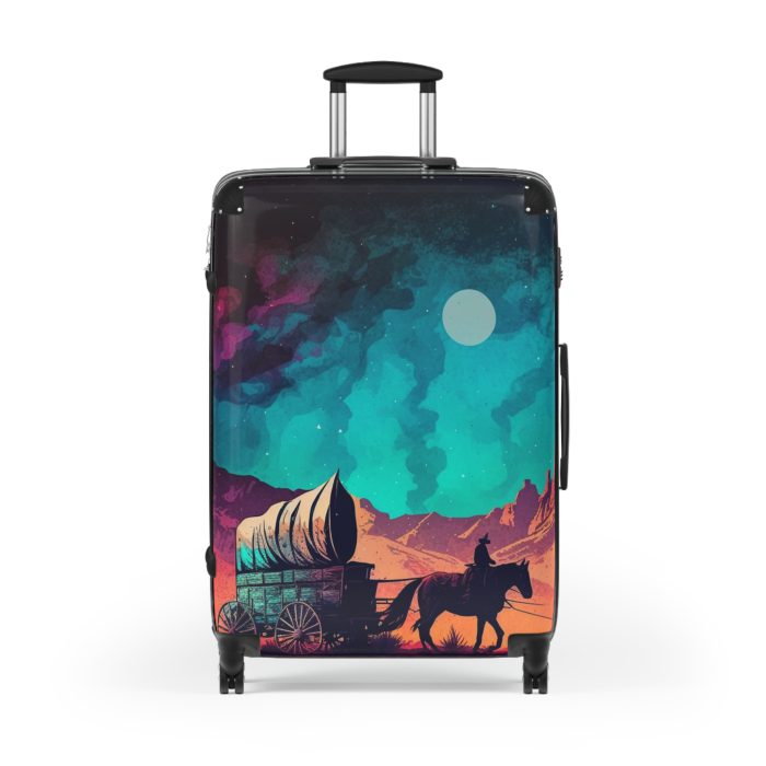 Retro Western Suitcase - A blend of vintage flair and modern functionality, making your travels both stylish and practical.