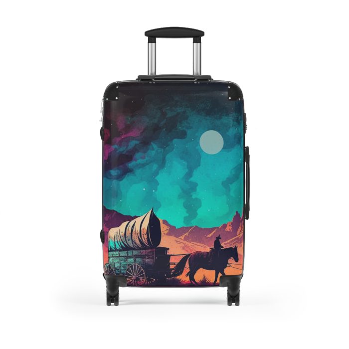 Retro Western Suitcase - A blend of vintage flair and modern functionality, making your travels both stylish and practical.