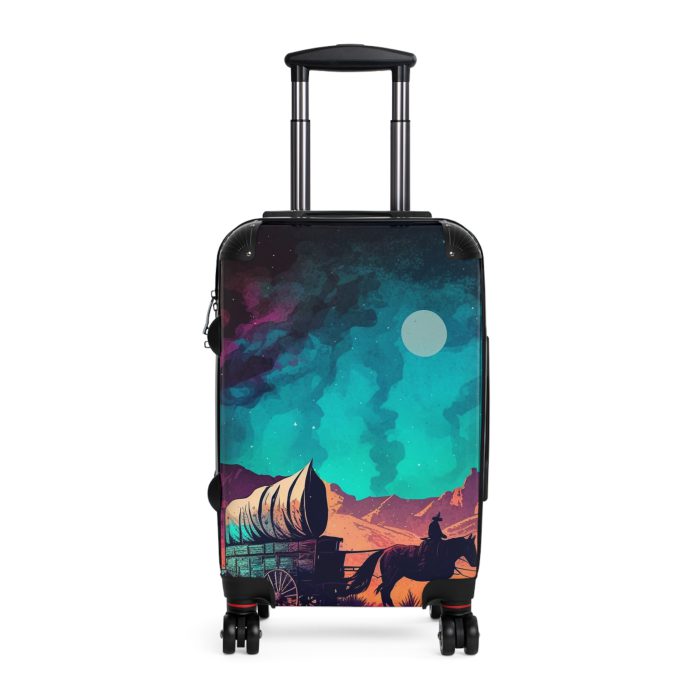 Retro Western Suitcase - A blend of vintage flair and modern functionality, making your travels both stylish and practical.