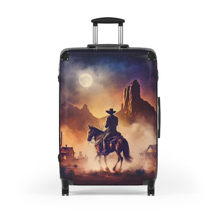 Retro Western Suitcase - A blend of vintage flair and modern functionality, making your travels both stylish and practical.