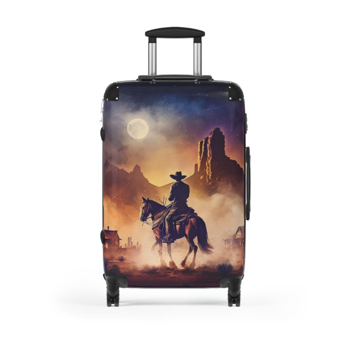 Retro Western Suitcase - A blend of vintage flair and modern functionality, making your travels both stylish and practical.