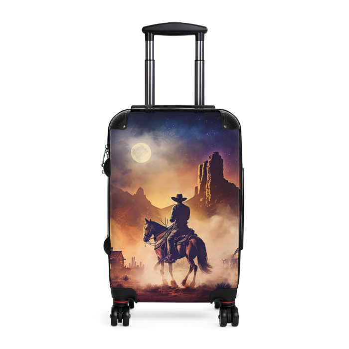 Retro Western Suitcase - A blend of vintage flair and modern functionality, making your travels both stylish and practical.