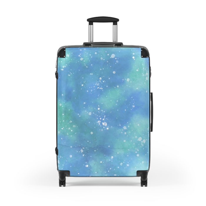 Watercolor Suitcase - A travel companion adorned with captivating watercolor patterns, adding an artistic flair to your adventures.