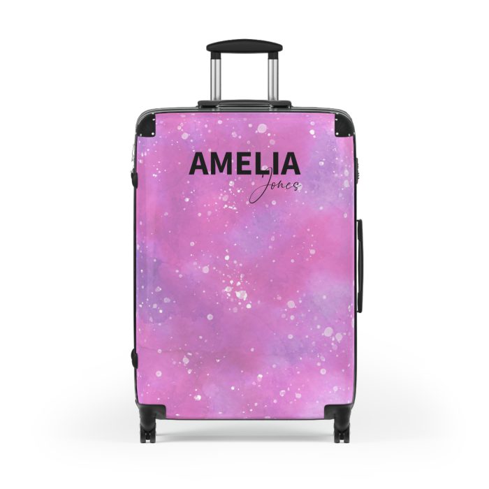 Watercolor Custom Suitcase - A bespoke travel companion featuring custom watercolor designs, reflecting your individuality on every adventure.