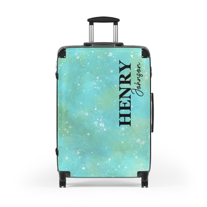 Watercolor Custom Suitcase - A bespoke travel companion featuring custom watercolor designs, reflecting your individuality on every adventure.