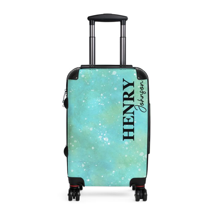 Watercolor Custom Suitcase - A bespoke travel companion featuring custom watercolor designs, reflecting your individuality on every adventure.