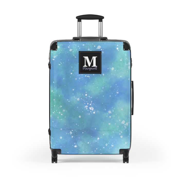 Watercolor Custom Suitcase - A bespoke travel companion featuring custom watercolor designs, reflecting your individuality on every adventure.