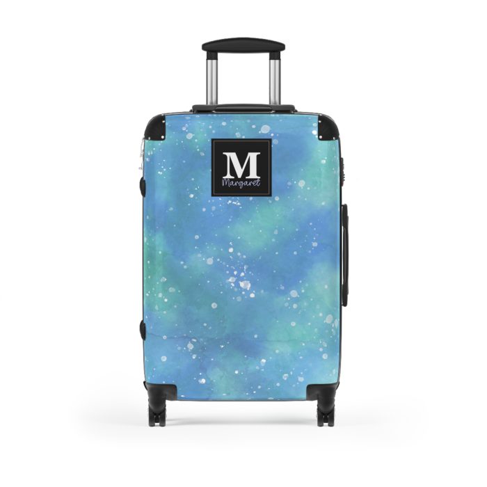 Watercolor Custom Suitcase - A bespoke travel companion featuring custom watercolor designs, reflecting your individuality on every adventure.