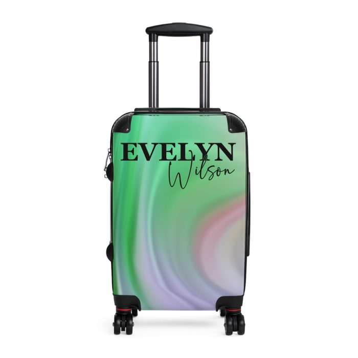 Custom Marble Suitcase - A personalized suitcase adorned with an elegant marble-themed design, perfect for travelers who want to add a touch of luxury to their luggage.