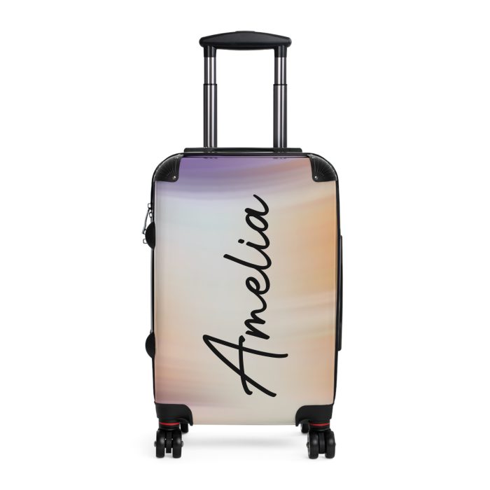 Custom Marble Suitcase - A personalized suitcase adorned with an elegant marble-themed design, perfect for travelers who want to add a touch of luxury to their luggage.