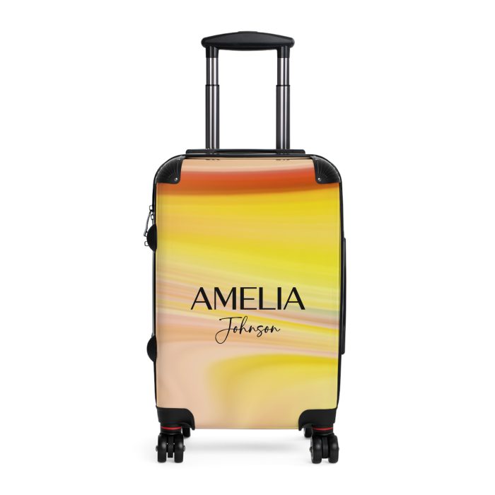 Custom Marble Suitcase - A personalized suitcase adorned with an elegant marble-themed design, perfect for travelers who want to add a touch of luxury to their luggage.