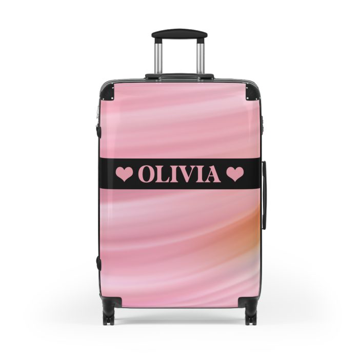 Custom Marble Suitcase - A personalized suitcase adorned with an elegant marble-themed design, perfect for travelers who want to add a touch of luxury to their luggage.