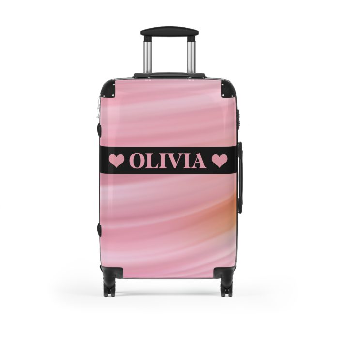 Custom Marble Suitcase - A personalized suitcase adorned with an elegant marble-themed design, perfect for travelers who want to add a touch of luxury to their luggage.