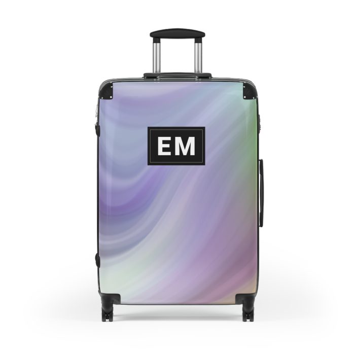 Custom Marble Suitcase - A personalized suitcase adorned with an elegant marble-themed design, perfect for travelers who want to add a touch of luxury to their luggage.