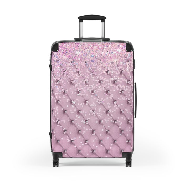 Glitter Suitcase - A glamorous travel essential that sparkles with style.