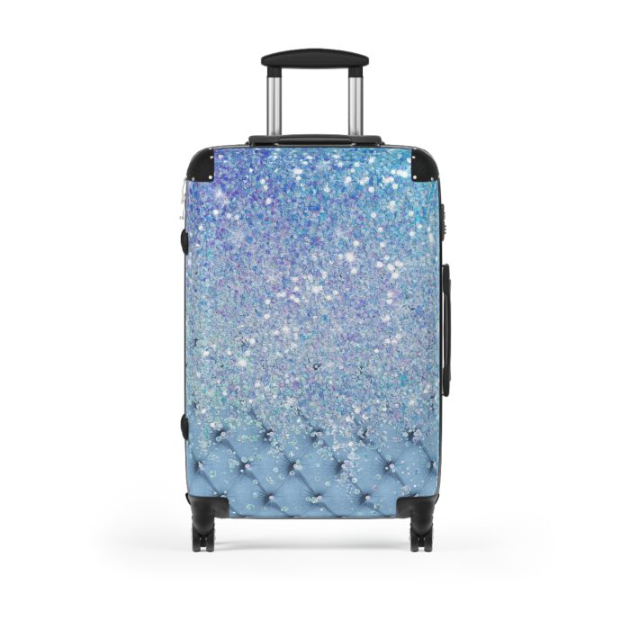 Glitter Suitcase - A glamorous travel essential that sparkles with style.