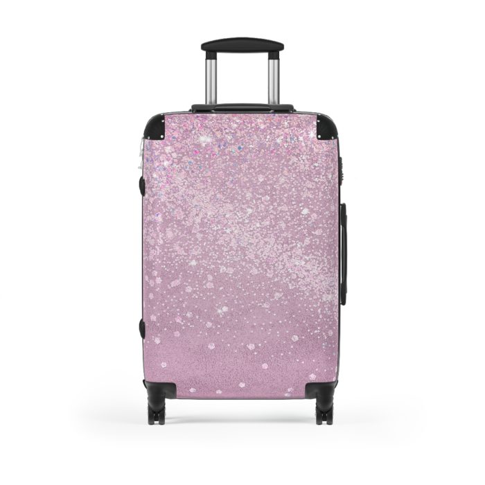 Glitter Suitcase - A glamorous travel essential that sparkles with style.