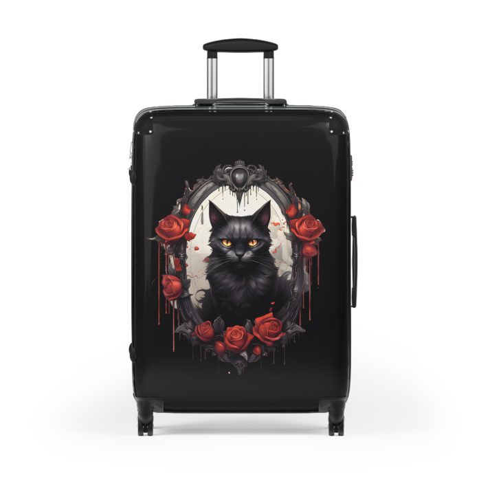 Gothic Suitcase - Elegantly dark travel luggage, perfect for Gothic enthusiasts and style connoisseurs.