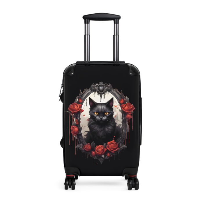 Gothic Suitcase - Elegantly dark travel luggage, perfect for Gothic enthusiasts and style connoisseurs.