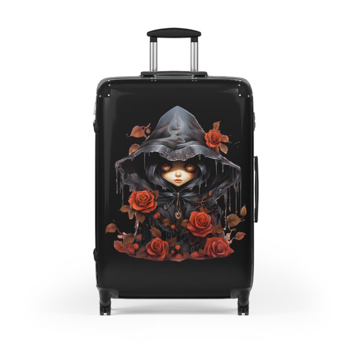 Gothic Suitcase - Elegantly dark travel luggage, perfect for Gothic enthusiasts and style connoisseurs.