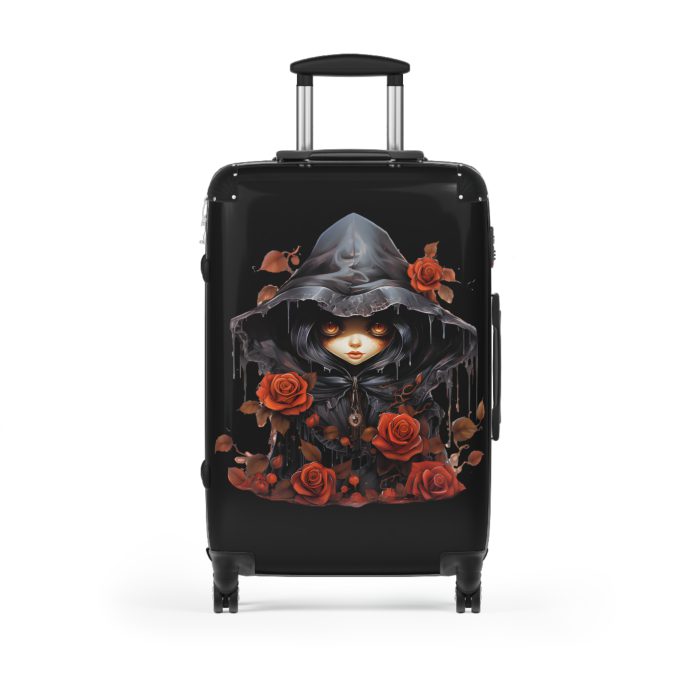 Gothic Suitcase - Elegantly dark travel luggage, perfect for Gothic enthusiasts and style connoisseurs.