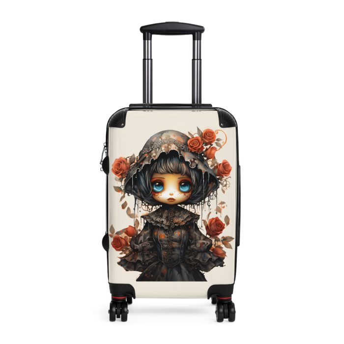 Gothic Suitcase - Elegantly dark travel luggage, perfect for Gothic enthusiasts and style connoisseurs.