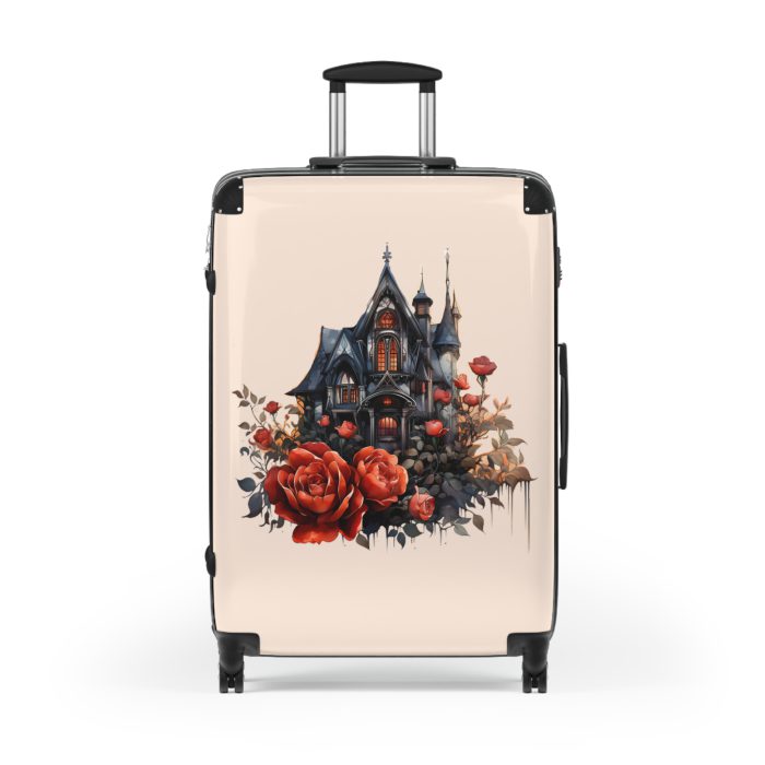 Gothic Suitcase - Elegantly dark travel luggage, perfect for Gothic enthusiasts and style connoisseurs.