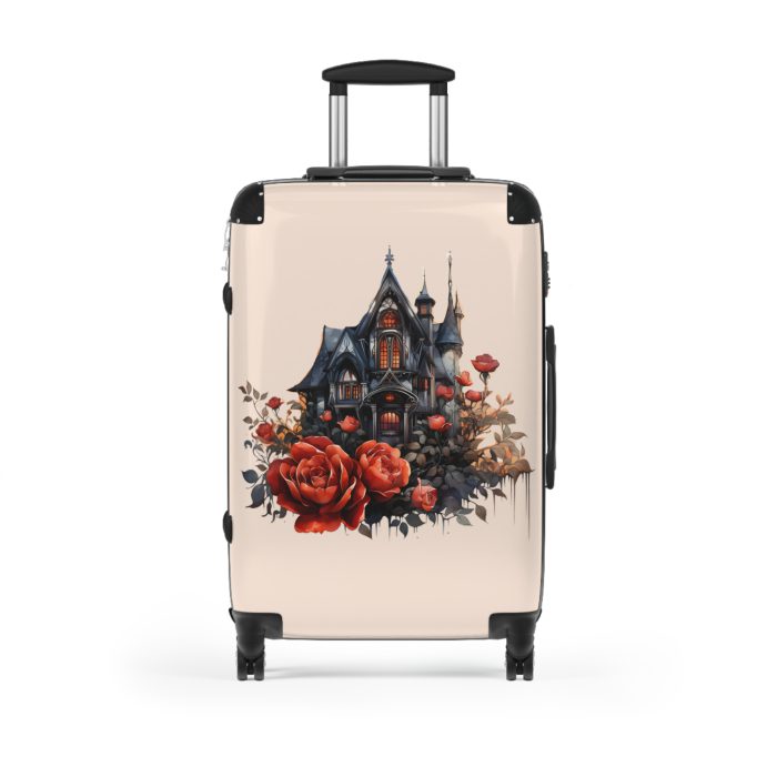 Gothic Suitcase - Elegantly dark travel luggage, perfect for Gothic enthusiasts and style connoisseurs.