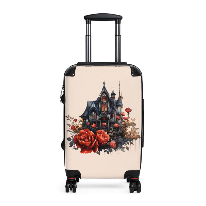 Gothic Suitcase - Elegantly dark travel luggage, perfect for Gothic enthusiasts and style connoisseurs.