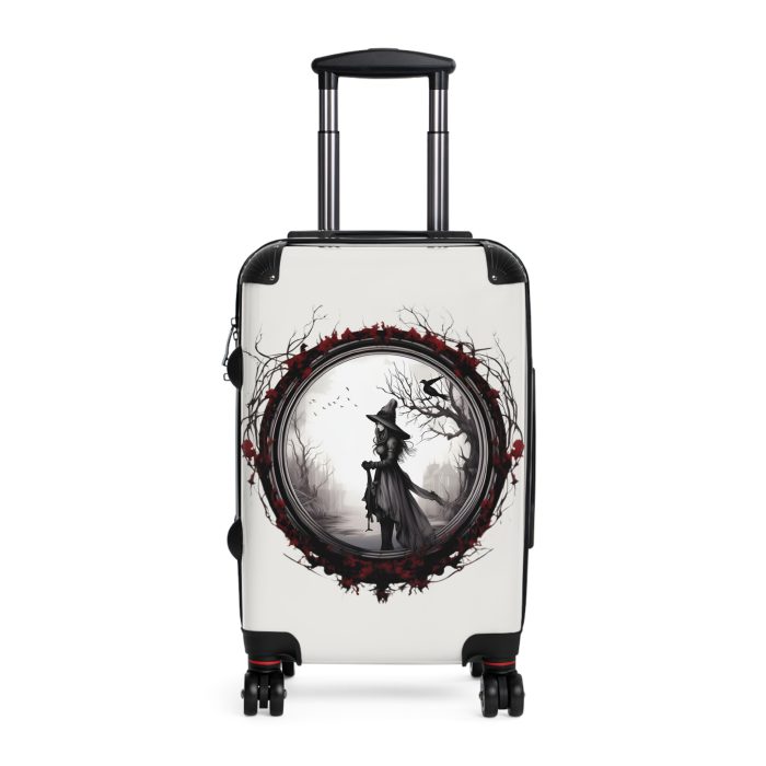 Gothic Suitcase - Elegantly dark travel luggage, perfect for Gothic enthusiasts and style connoisseurs.