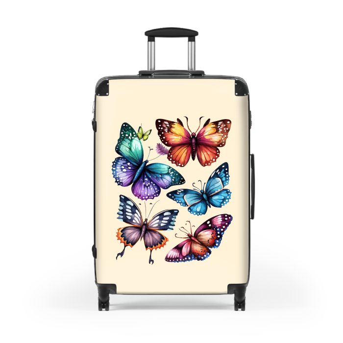 Butterfly suitcase, a durable and stylish travel companion. Crafted with butterfly designs, it's perfect for nature enthusiasts on the go.