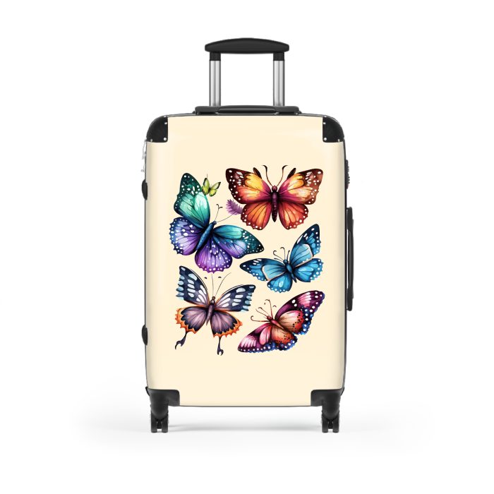 Butterfly suitcase, a durable and stylish travel companion. Crafted with butterfly designs, it's perfect for nature enthusiasts on the go.